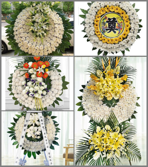 四川成都金堂县白果镇龙王村花圈速递